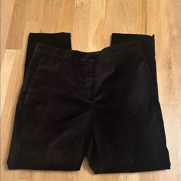 Ann Taylor Velvet Black Pants Pockets Piping Size 4P - Picture 12 of 13